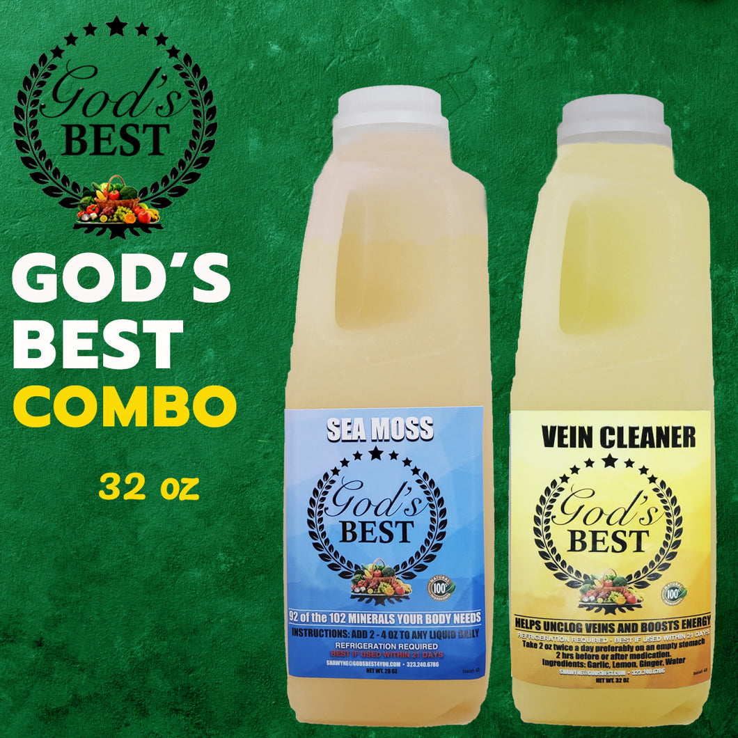 God's Best Combo Sea Moss & Vein Cleaner