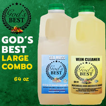 Load image into Gallery viewer, God&#39;s Best Combo Sea Moss &amp; Vein Cleaner
