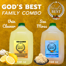 Load image into Gallery viewer, God&#39;s Best Combo Sea Moss &amp; Vein Cleaner
