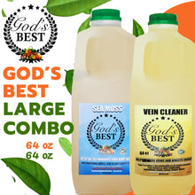 Load image into Gallery viewer, God&#39;s Best Combo Sea Moss &amp; Vein Cleaner
